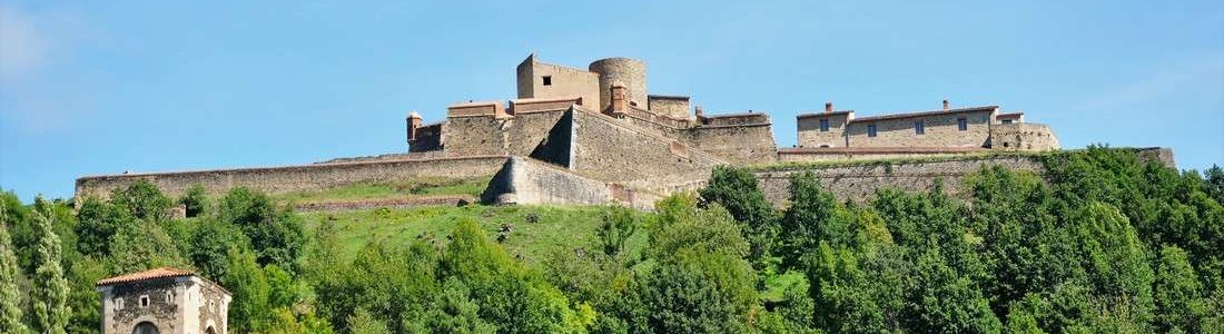 fort Lagarde ligt tussen Prats de Mollo en Mas Taillet in, een wandeling waard.